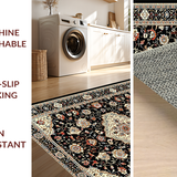 Vibrant Abstract Leafy Design(Black)