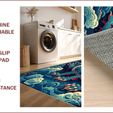 Ultra Soft Area Rug, Non Slip, Stain Resistant, Washable Area Rugs for Living Room, Bedroom, Colorful Dragon Fantasy Kids Bedroom Rug(Blue)