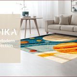 Ultra Soft Area Rug, Non Slip, Stain Resistant, Washable Area Rugs for Living Room, Bedroom, Bright Space-Themed Stain-Resistant Learning Carpet(Blue)