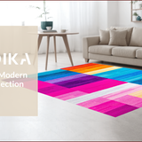 Ultra Soft Area Rug, Non Slip, Stain Resistant, Washable Area Rugs for Living Room, Bedroom, Fluffy Colorful Nursery Shag Carpet for Girls(Red)