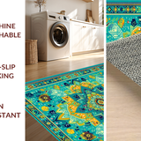 Elegant Blue Tone Geometric Weave(Blue)