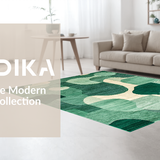 Artistic Geometric Fluid Lines(Green)