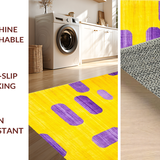 Ultra Soft Area Rug, Non Slip, Stain Resistant, Washable Area Rugs for Living Room, Bedroom, Bright Yellow Fun Decorative Element(Yellow)