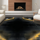 Ultra Soft Area Rug, Non Slip, Stain Resistant, Washable Area Rugs for Living Room, Bedroom, Artistic Wild Animal Theme(Black)