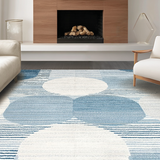 Ultra Soft Area Rug, Non Slip, Stain Resistant, Washable Area Rugs for Living Room, Bedroom, Transitional Cozy Cloud-Like Texture(Blue)