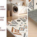 Ultra Soft Area Rug, Non Slip, Stain Resistant, Washable Area Rugs for Living Room, Bedroom, Luxurious Tassel Accents Aesthetic(Beige)