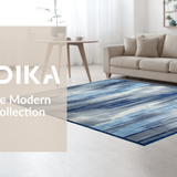 Ultra Soft Area Rug, Non Slip, Stain Resistant, Washable Area Rugs for Living Room, Bedroom, Lively Watercolor Splash Pattern(Blue)