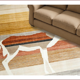 Ultra Soft Area Rug, Non Slip, Stain Resistant, Washable Area Rugs for Living Room, Bedroom, Stylish Chic Animal Motif(Brown)