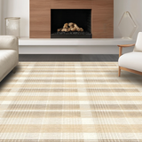 Modern Textured Geometric Arrangement(Beige)