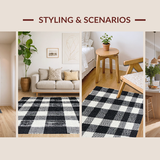 Contemporary Black White Contrast(Black)