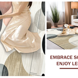 Ultra Soft Area Rug, Non Slip, Stain Resistant, Washable Area Rugs for Living Room, Bedroom, Artistic Fluid Shaggy Composition(Gray)