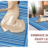 Contemporary Abstract Blue Motif(Blue)