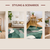 Sage Green Abstract Geometric Motif(Green)