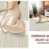 Artistic Hand Woven Striped Vision(Beige)