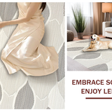 Artisanal Textured Scallop Design(Beige)