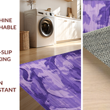 Ultra Soft Area Rug, Non Slip, Stain Resistant, Washable Area Rugs for Living Room, Bedroom, Delicate Ethereal Cloud Motif(Purple)