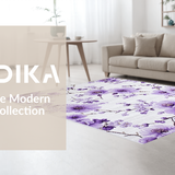 Ultra Soft Area Rug, Non Slip, Stain Resistant, Washable Area Rugs for Living Room, Bedroom, Elegant Shaggy Lavender Aesthetic(Purple)