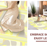 Elegant High Low Abstract Whirls(Yellow)