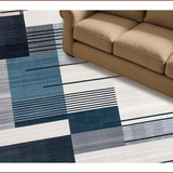 Ultra Soft Area Rug, Non Slip, Stain Resistant, Washable Area Rugs for Living Room, Bedroom, Elegant Modern Abstract Aesthetic(Gray)