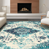 Rustic Cream and Blue Harmony(Blue)