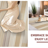 Ultra Soft Area Rug, Non Slip, Stain Resistant, Washable Area Rugs for Living Room, Bedroom, Classic Neutral Vintage Charm(Beige)