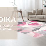 Striking Contemporary Geometric Blend(Pink)