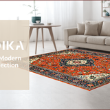 Vintage Floral Medallion Motif(Red)