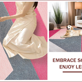 Ultra Soft Area Rug, Non Slip, Stain Resistant, Washable Area Rugs for Living Room, Bedroom, Modern Abstract Thin(Pink)