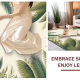 Contemporary Green Flourish(Beige)