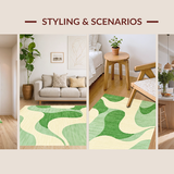 Lush Cream Swirl Decorative Style(Beige)