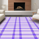 Ultra Soft Area Rug, Non Slip, Stain Resistant, Washable Area Rugs for Living Room, Bedroom, Youthful Elegant Lattice Arrangement(Purple)