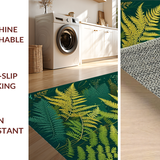 Lush Green Abstract Floral Design(Green)