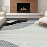Vibrant Minimalist Wavy Shapes(Black)