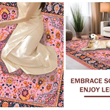 Elegant Vintage Floral Tapestry(Pink)