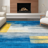 Artistic Swirl Motif in Blue(Blue)