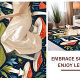 Brightly Colored Rustic Mushroom Artistry(Blue)