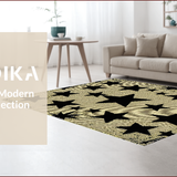 Ultra Soft Area Rug, Non Slip, Stain Resistant, Washable Area Rugs for Living Room, Bedroom, Rustic Stencil Star Entryway Jute Accent Rug(Beige)