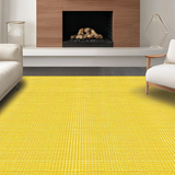 Ultra Soft Area Rug, Non Slip, Stain Resistant, Washable Area Rugs for Living Room, Bedroom, Stylish Textured Sunny Delight(Yellow)