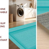 Dynamic Trellis Print in Teal(Blue)