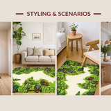 Cheerful Woodland Creatures Illustration(Green)