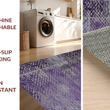 Ultra Soft Area Rug, Non Slip, Stain Resistant, Washable Area Rugs for Living Room, Bedroom, Contemporary Cozy Memory Foam Style(Purple)