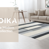 Contemporary Large Striped Design(Gray)