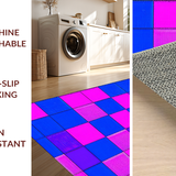 Eclectic Distressed Round Geometry(Blue)