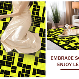 Ultra Soft Area Rug, Non Slip, Stain Resistant, Washable Area Rugs for Living Room, Bedroom, Stylish Quirky Bathroom Accent(Yellow)