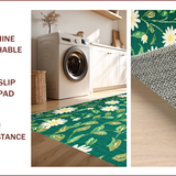 Ultra Soft Area Rug, Non Slip, Stain Resistant, Washable Area Rugs for Living Room, Bedroom, Nature-Inspired Plush Shaggy Carpet for Bedroom Aesthetic(Green)