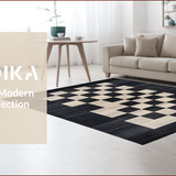 Stylish Distressed Checker Design(Black)