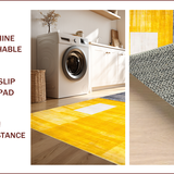 Ultra Soft Area Rug, Non Slip, Stain Resistant, Washable Area Rugs for Living Room, Bedroom, Lively Soft Colorblock Pattern(Yellow)