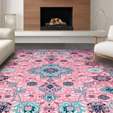 Eclectic Multi Colored Ethnic Motif(Pink)