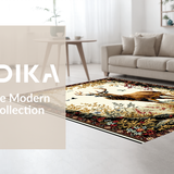 Ultra Soft Area Rug, Non Slip, Stain Resistant, Washable Area Rugs for Living Room, Bedroom, Playful Kid-Friendly Deer Design(Brown)