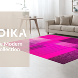 Ultra Soft Area Rug, Non Slip, Stain Resistant, Washable Area Rugs for Living Room, Bedroom, Sophisticated Gradient Tone Visual Appeal(Pink)